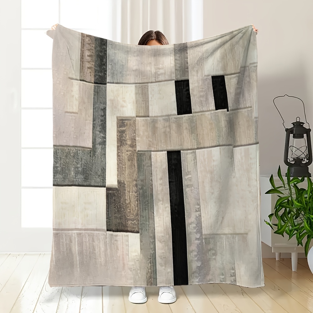 Manta de Franela de Poliéster  - Neutral Throw Blanket reseña y precio