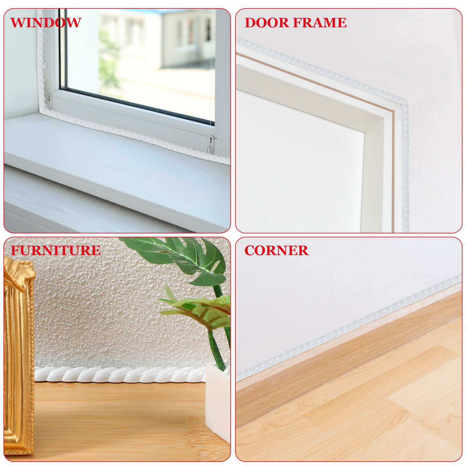 Borde Decorativo de PVC, Moldu - Home Decor Wall Molding reseña y precio