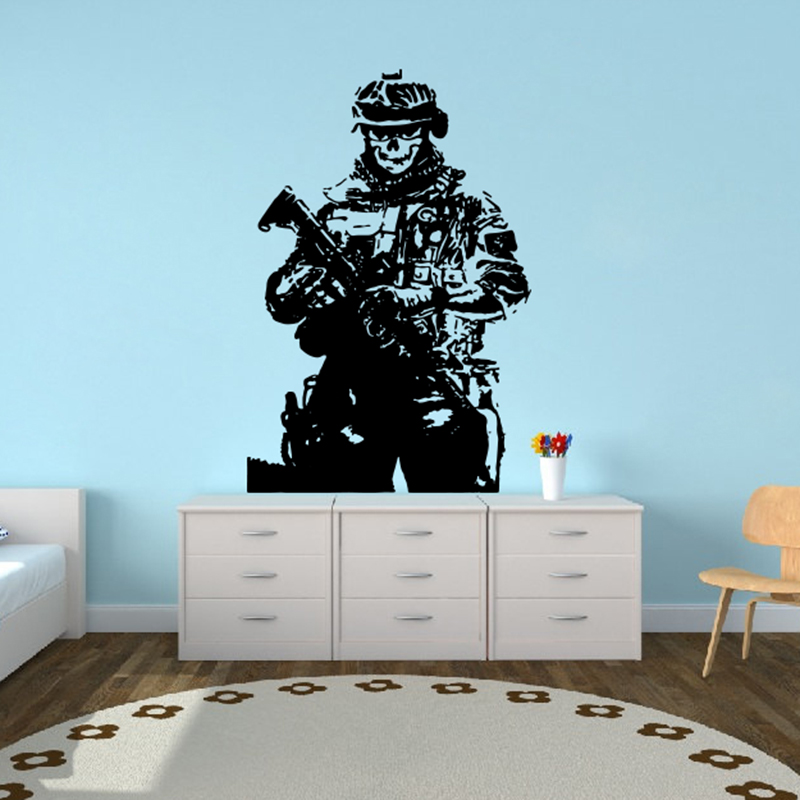 Solider Sniper Skull War-pegat - Home Decor Y2K reseña y precio