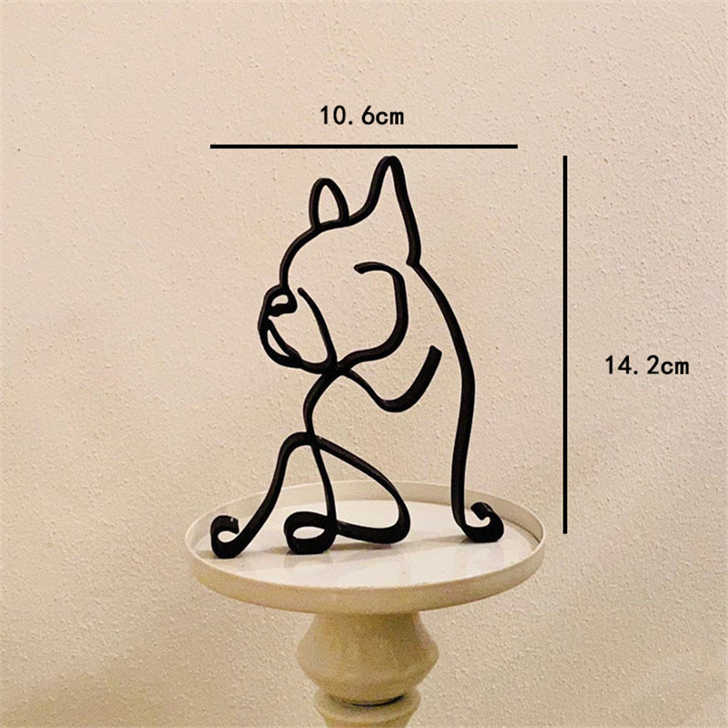 Escultura artística de perro,  - Home Decor Y2K reseña y precio