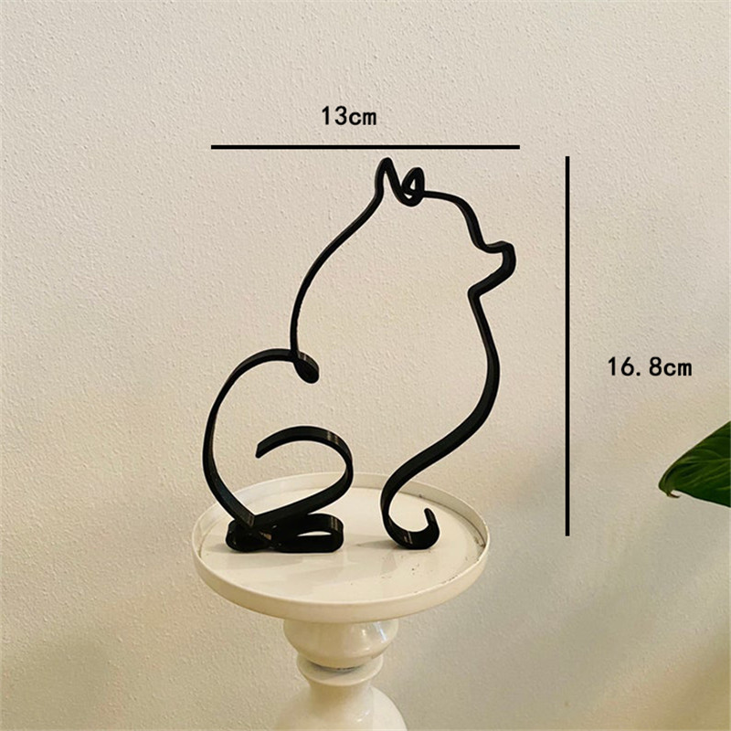 Escultura artística de perro,  - Home Decor Y2K reseña y precio