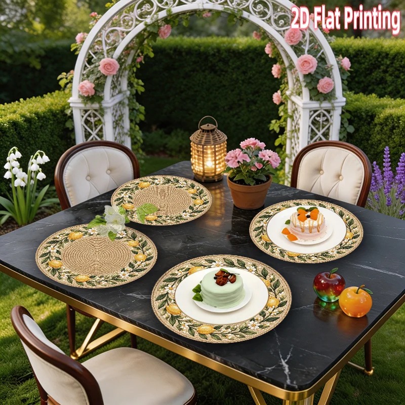 Juego de 4 manteles individual - Home Decor Rattan reseña y precio