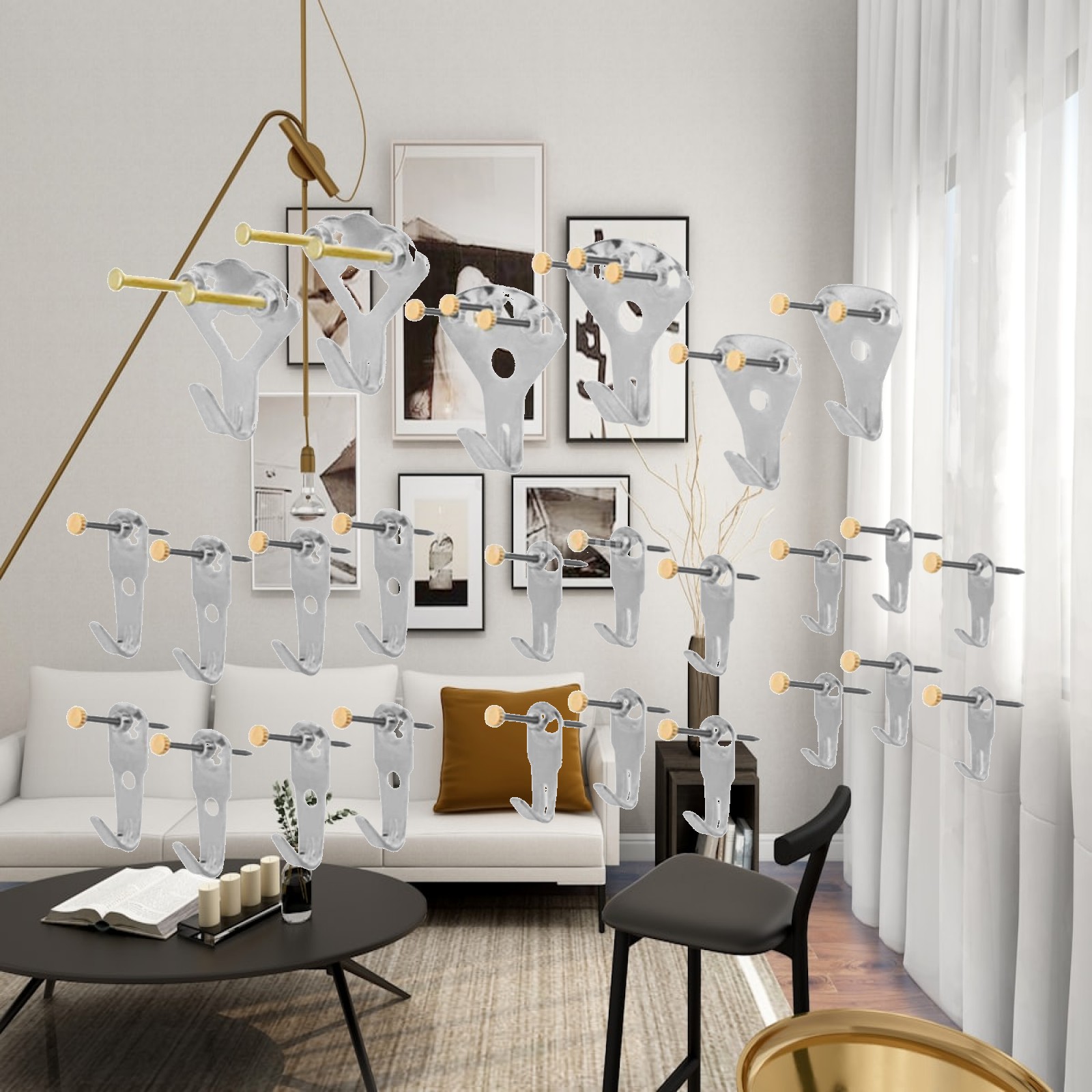 Ganchos Metálicos para Colgar  - Home Decor Exhibition reseña y precio