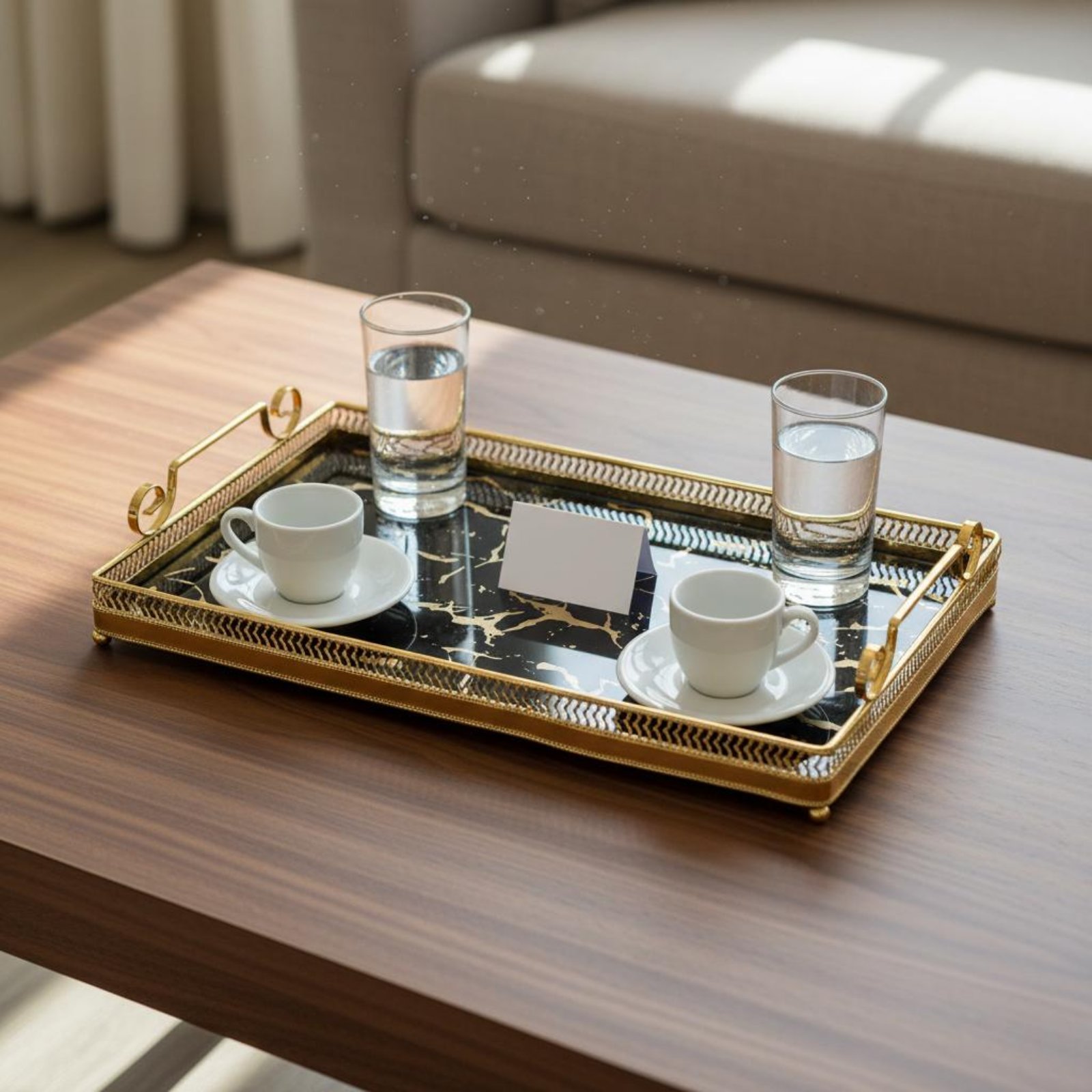 Bandeja Decorativa con Espejo, - Home Decor Mirror reseña y precio