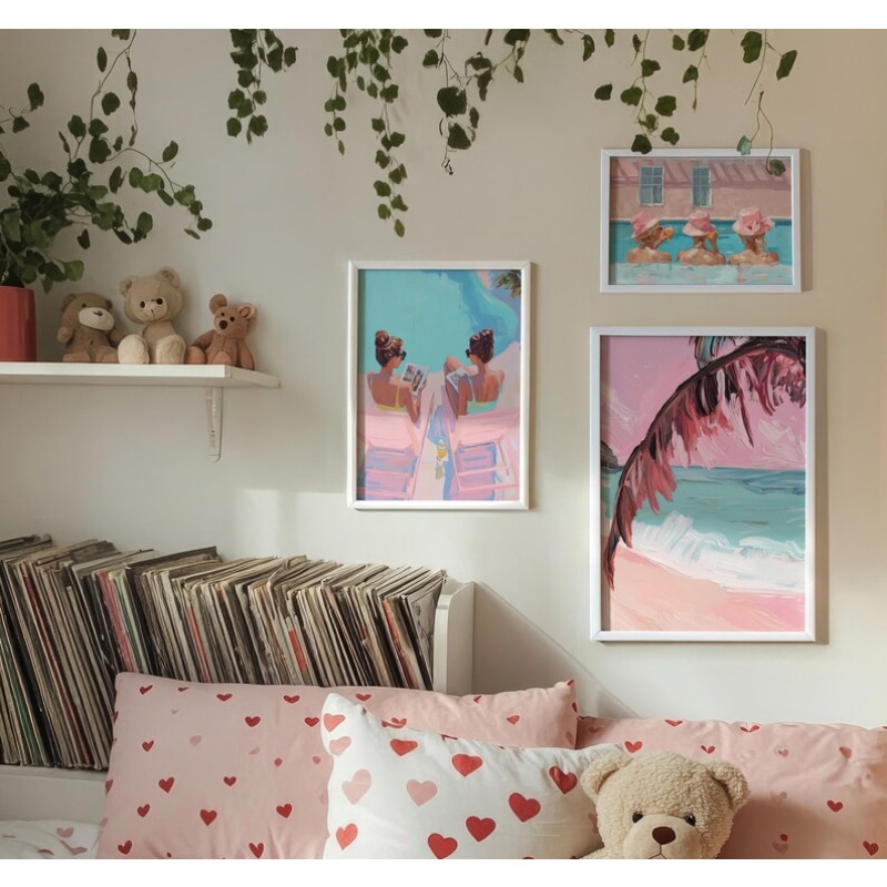 Póster Vintage para fiesta en  - Watercolor Poster Print reseña y precio