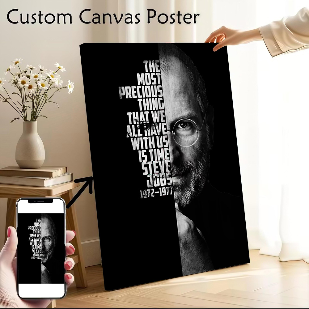 Póster en lienzo de Steve Jobs - Home Decor Jobs reseña y precio