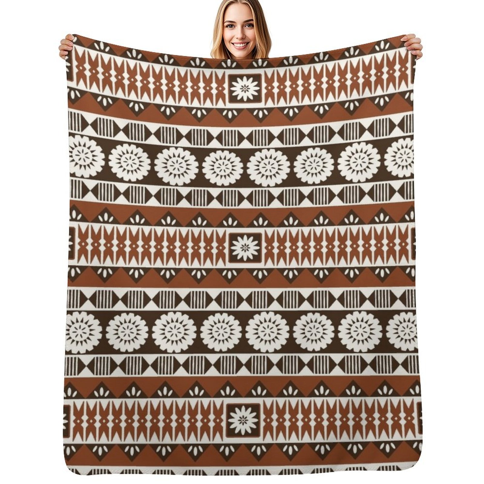 Fijian Masi 2 - Manta neutra p - Neutral Throw Blanket reseña y precio