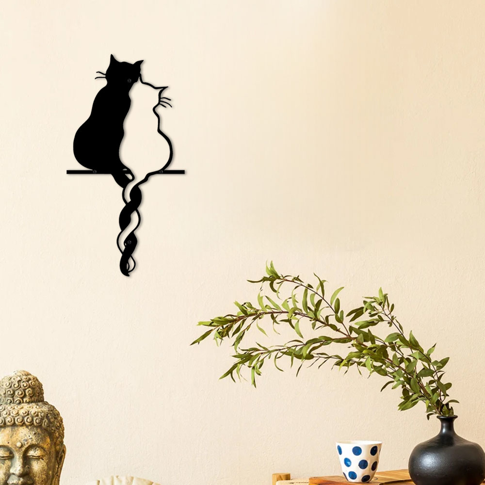 Amantes del metal gato arte de - Home Decor Y2K reseña y precio