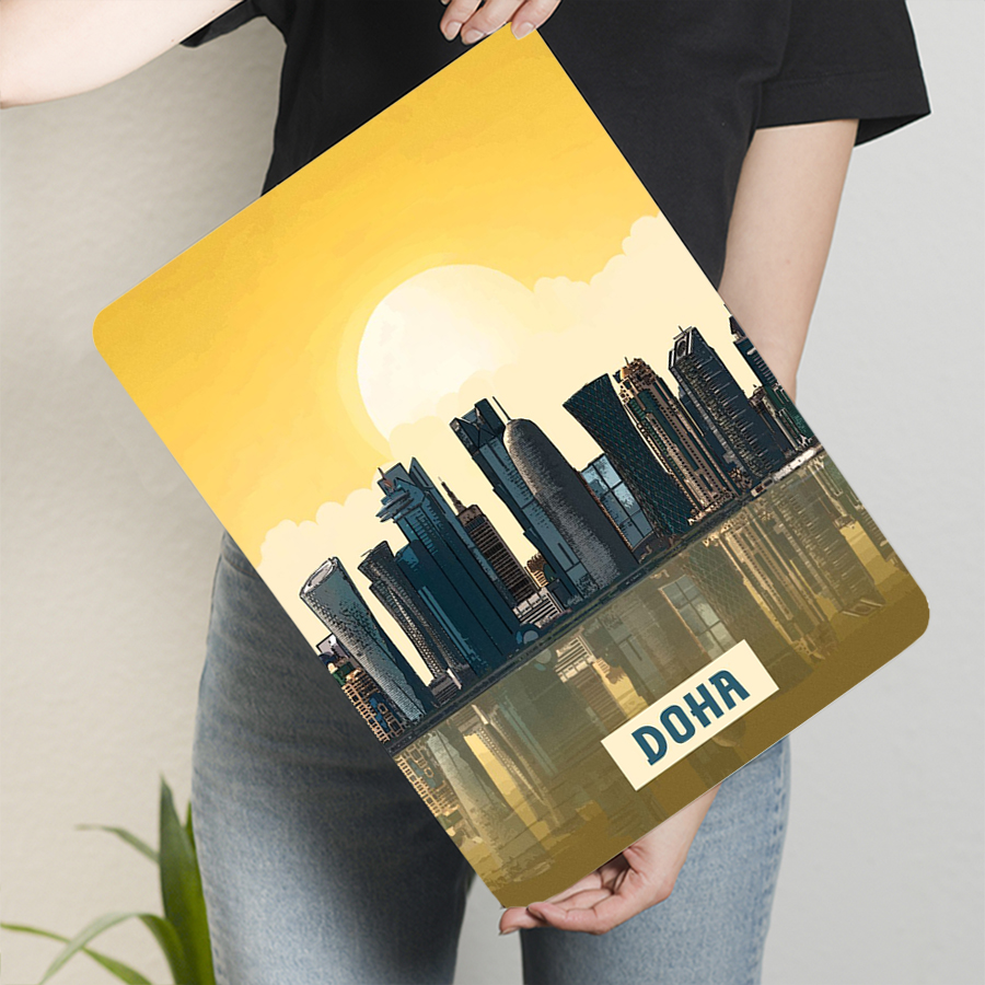 Doha Skyline-arte de pared de  - Home Decor Qatar reseña y precio