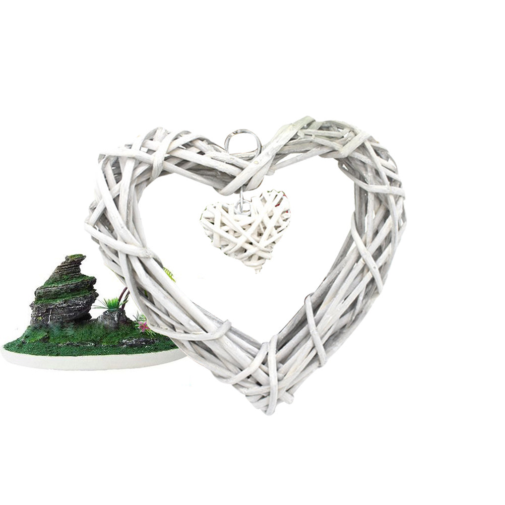 Corazones de Mimbre Rústicos p - Home Decor Rattan reseña y precio