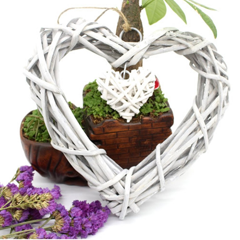 Corazones de Mimbre Rústicos p - Home Decor Rattan reseña y precio