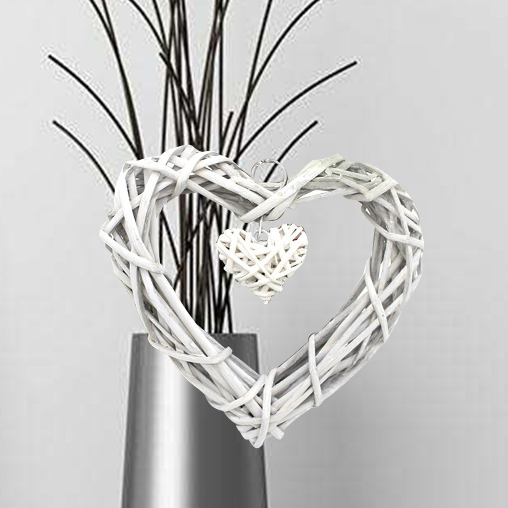 Corazones de Mimbre Rústicos p - Home Decor Rattan reseña y precio